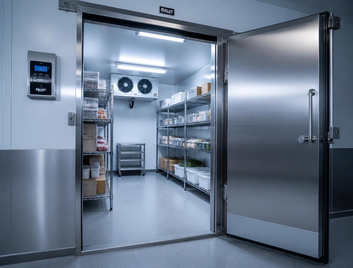 Commercial walk-in cold room serviced by Weller in Rustenburg